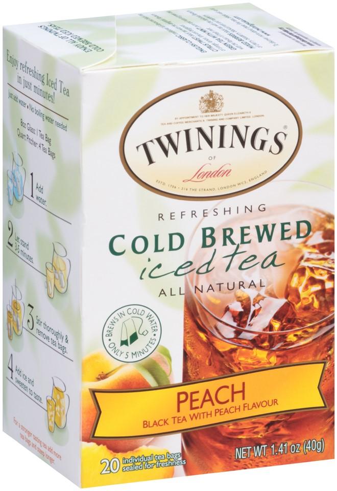 Twinings Peach Cold Brewed Iced Tea 20ct