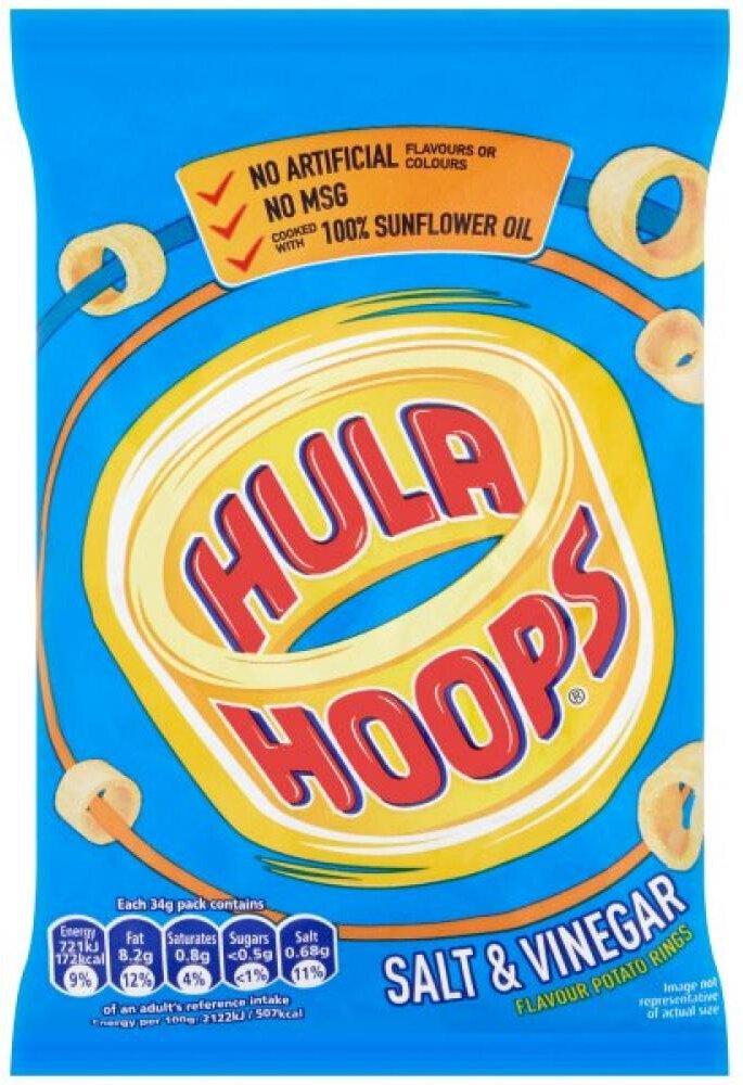 Hula Hoops Salt & Vinegar 34g