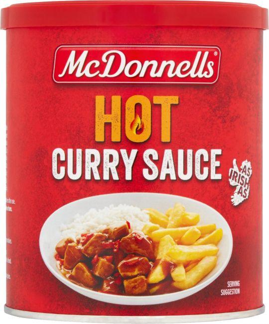 McDonnells Hot Curry Sauce Tub 200g