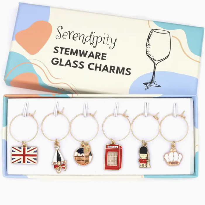 British Wine Charms Set