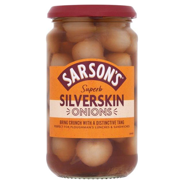 Sarsons Medium Silverskin Onions 460g