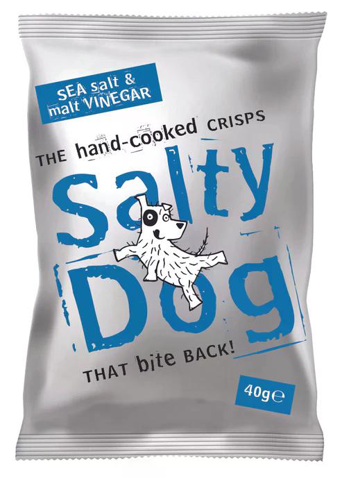 Salt & Malt Vinegar - Salty Dog Crisps 40g