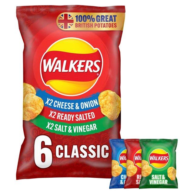 Walkers Assorted Crisps 6pk