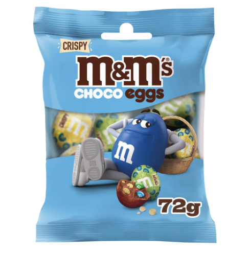 Mars M&Ms Crispy Chocolate Moulded Eggs 72g