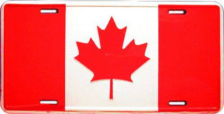 Canada Flag - License Plate