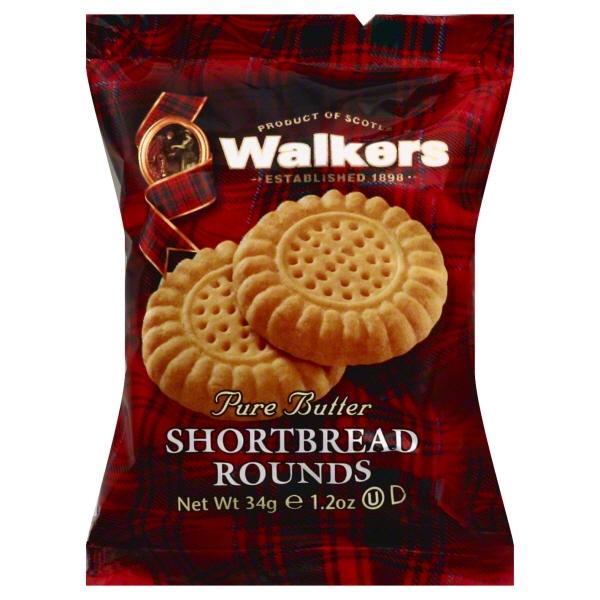 Walkers Pure Bread Shortbread Round Cookies 34g