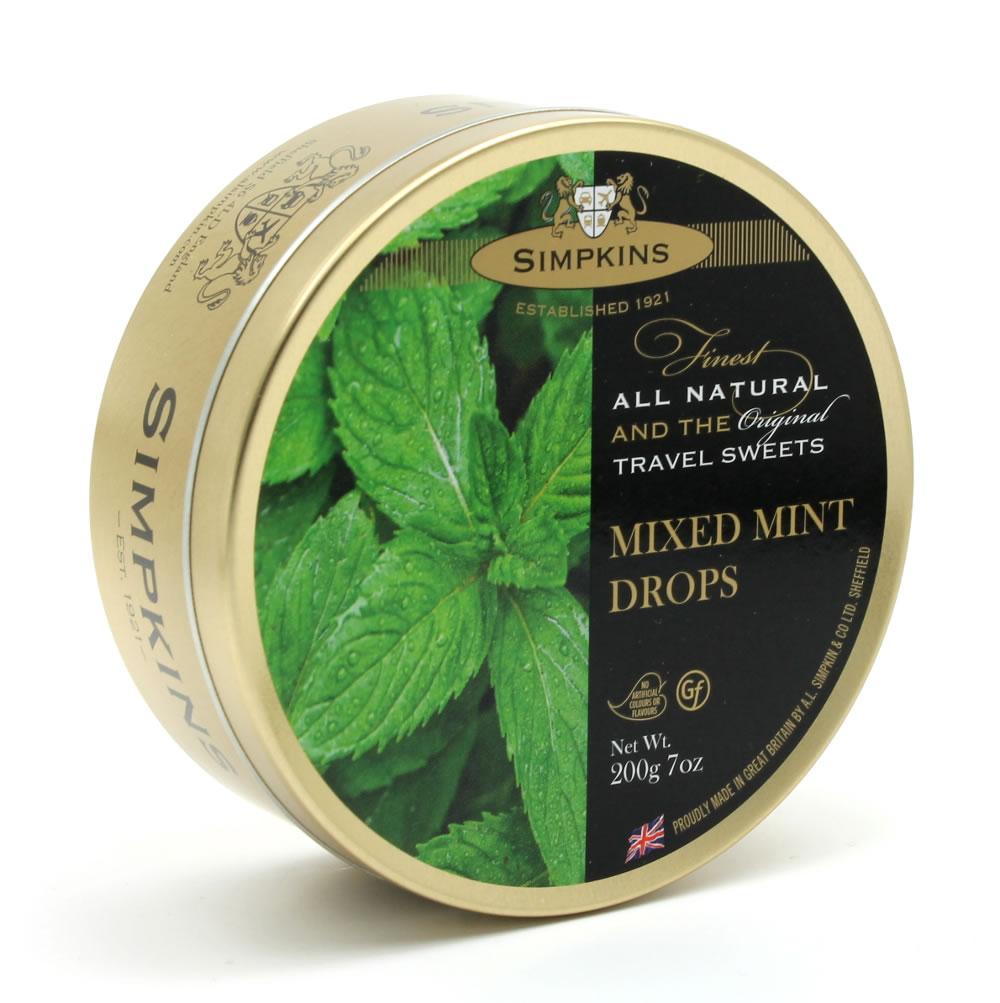Simpkins Tavel Sweets Mixed Mint Drops 200g