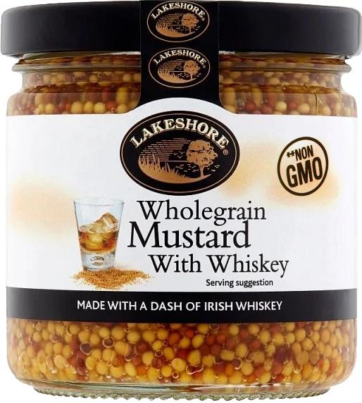 Lakeshore Wholegrain Mustard with Irish Whiskey 205g