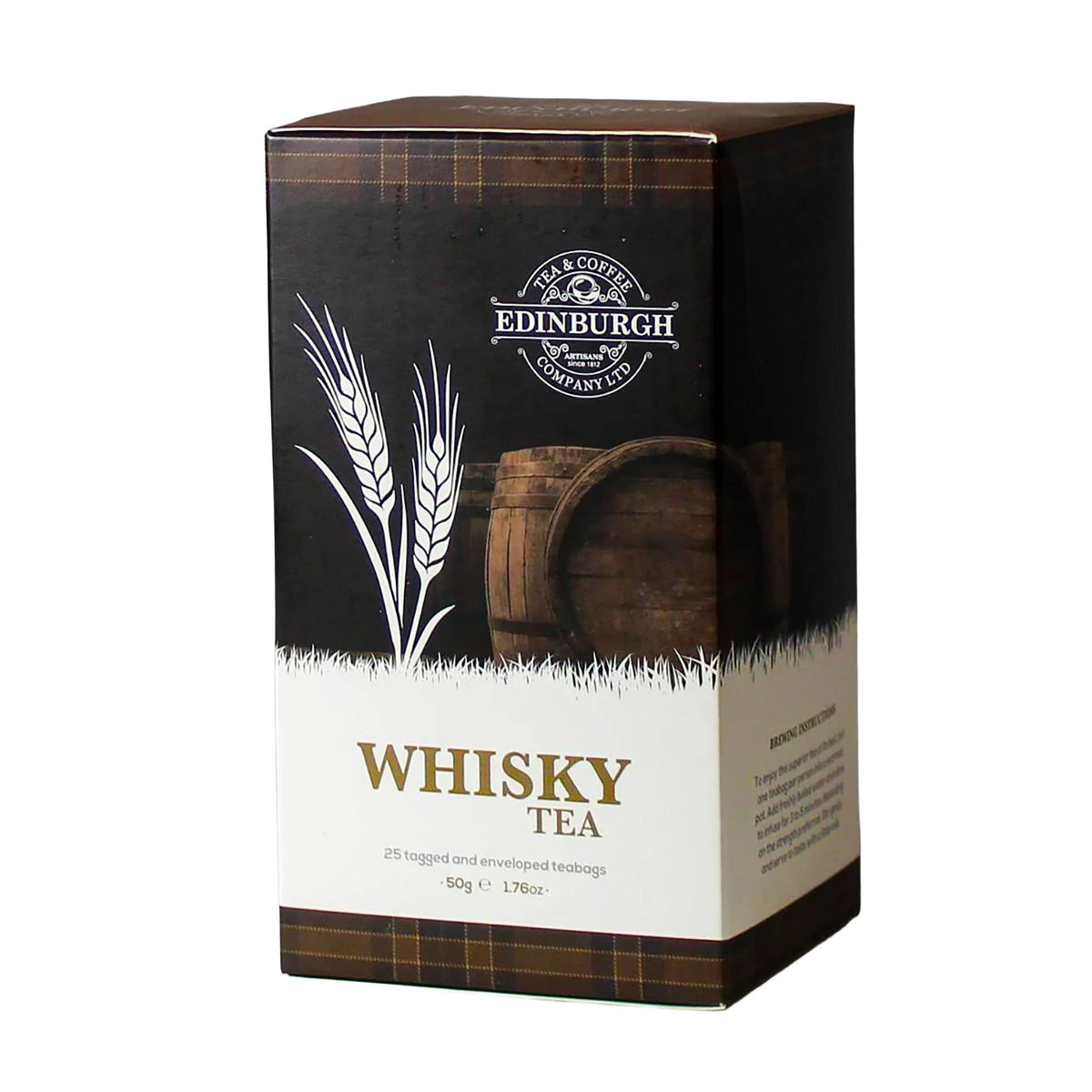 Edinburgh Tea & Coffee Co. Whisky Flavoured Black Tea Bags 25ct