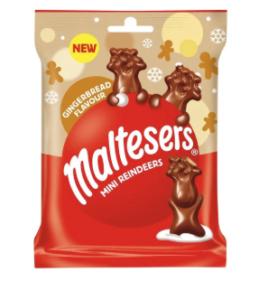 Mars Maltesers Mini Gingerbread Reindeer Pouch 59g