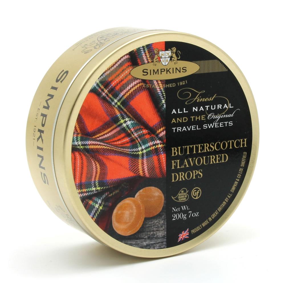 Simpkins Tavel Sweets Butterscotch Flavoured 200g