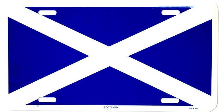 Scotland Flag - License Plate