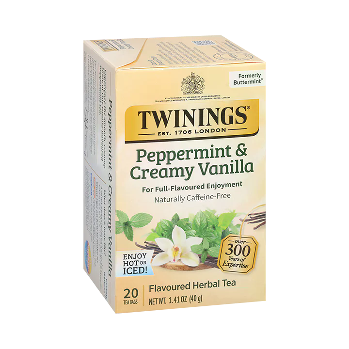 Twinings Peppermint & Creamy Vanilla Tea 20ct