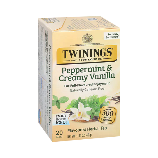 Twinings Peppermint & Creamy Vanilla Tea 20ct