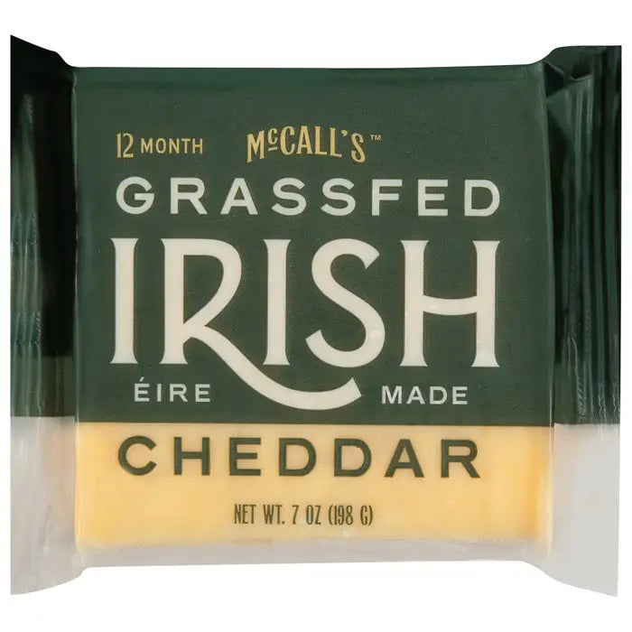 McCall's 12 Month Aged Vintage Grassfed Irish Cheddar Cuts 198g