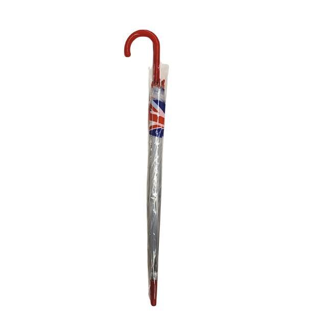 Thomas Benacci Transparent Umbrella with Union Jack Base