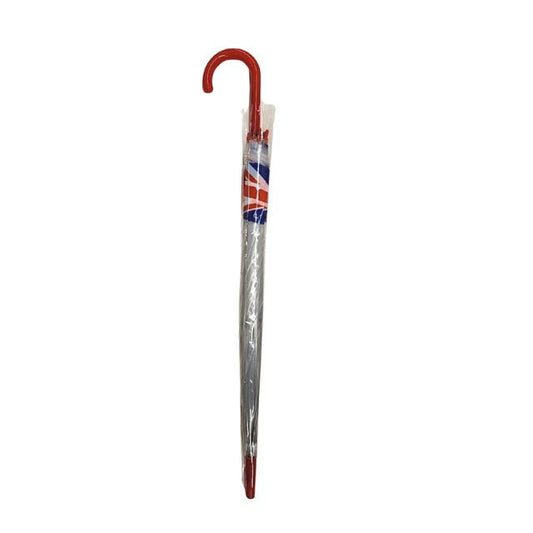 Thomas Benacci Transparent Umbrella with Union Jack Base