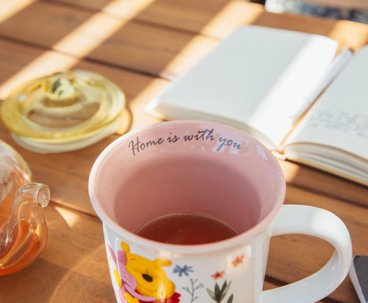 Winnie the Pooh and Piglet 16oz Wide Rim Mug, Disney Pooh and Piglet mug, large ceramic tea and coffee mug, Winnie the Pooh gift