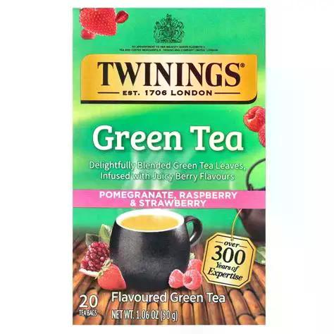 Twinings Green Tea Pomegranate, Raspberry, & Strawberry Tea 20ct