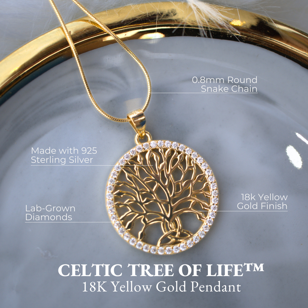 Tree of Life™ Pendant — 18K Yellow Gold | Diamond