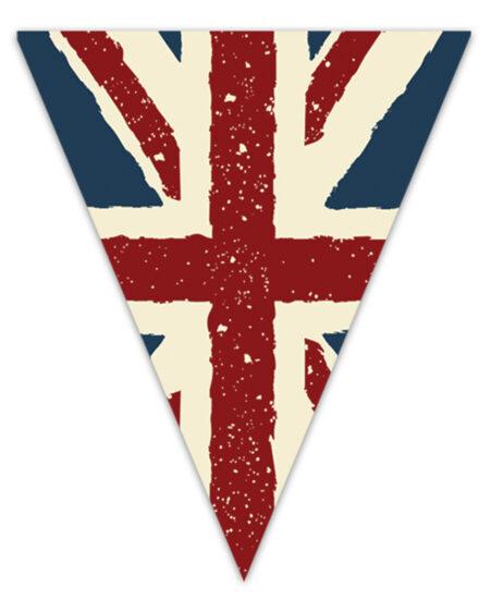 Paper Vintage Union Jack Bunting (12 flags)