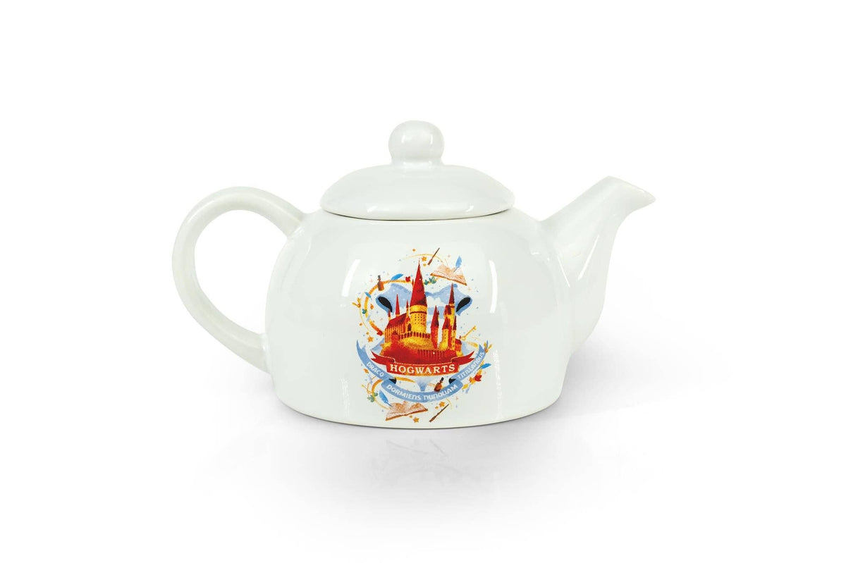 Harry Potter Hogwarts Mini Porcelain Teapot 5oz, Hogwarts collectible teapot, Harry Potter Christmas gift, Wizarding World tea accessory