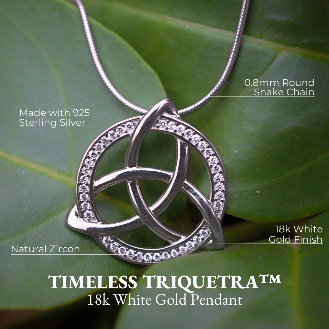 Trinity Knot™ Pendant — 18K White Gold | Diamond
