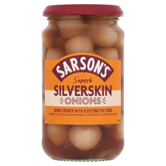 Sarsons Medium Silverskin Onions 460g