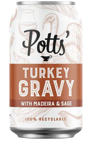 Pott's Turkey Gravy with Madeira & Sage Can 300g