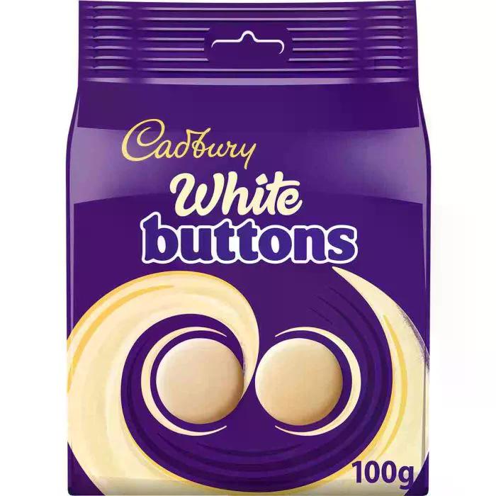 Cadbury White Chocolate Giant Buttons 100g