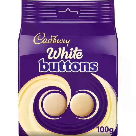 Cadbury White Chocolate Giant Buttons 100g