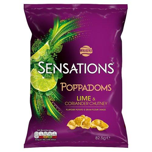 Walkers Sensations Lime & Coriander Chutney Crisps 82.5g
