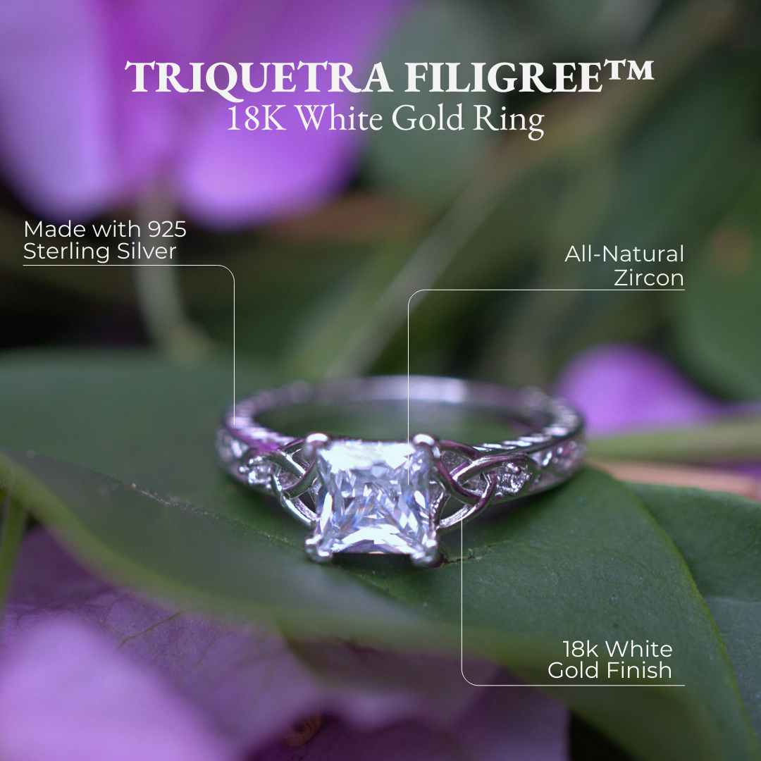Trinity Knot™ Ring — 18K White Gold | Diamond