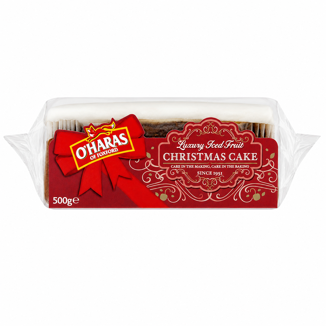 O'Hara's Luxury Iced Segment Fruit Cake 500g