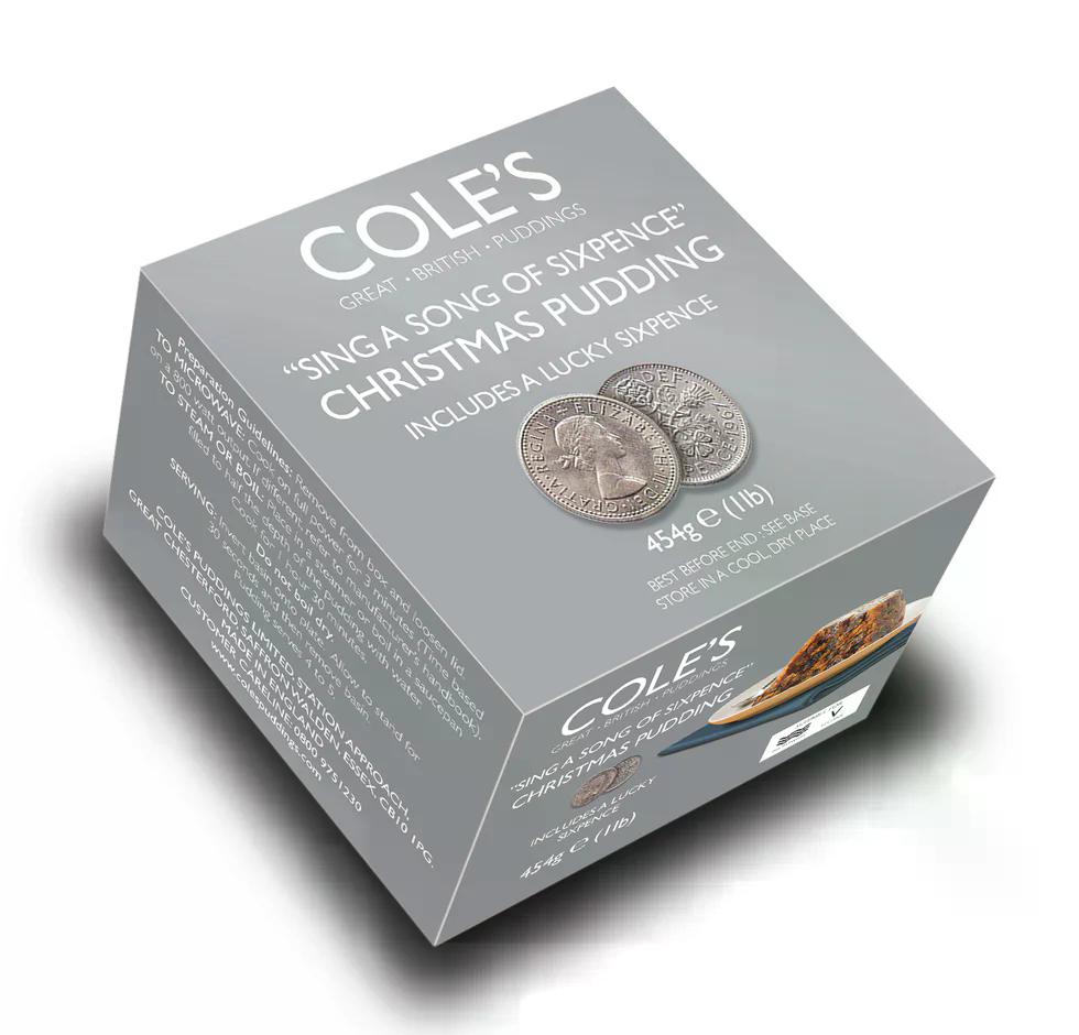 Cole's Sing a Song of Sixpence Christmas Pudding 454g