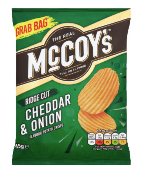 McCoy's Cheddar & Onion Crisps 45g