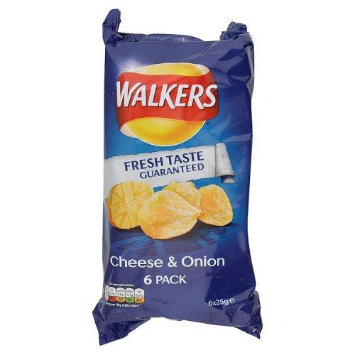 Walkers Cheese & Onion 6pk