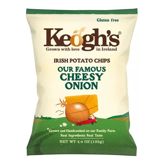Keogh's Famous Cheesy Onion Crisps 125g (Sharing Bag)