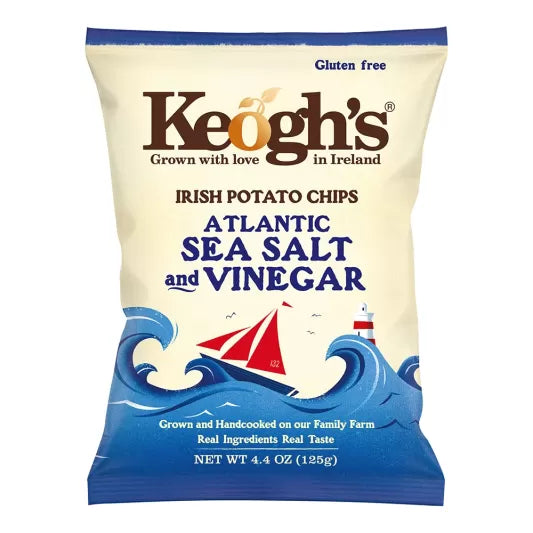 Keogh's Atlantic Sea Salt & Vinegar 125g (Sharing Bag)