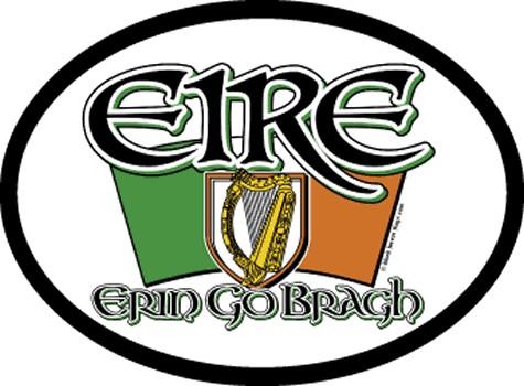 Ireland Oval Motto Decal