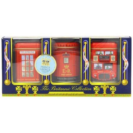 Ahmad Tea Britannia Collection, Loose Tea, Three Variety Flavors, 3 Count Box of 0.88 Ounce Tin
