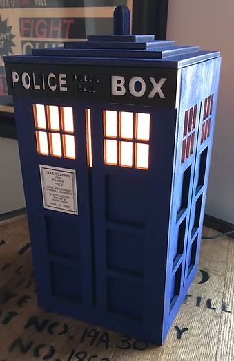 Tardis Themed Lamp