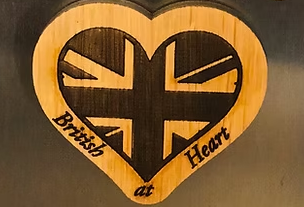 Oak Fridge Magnets - Heart