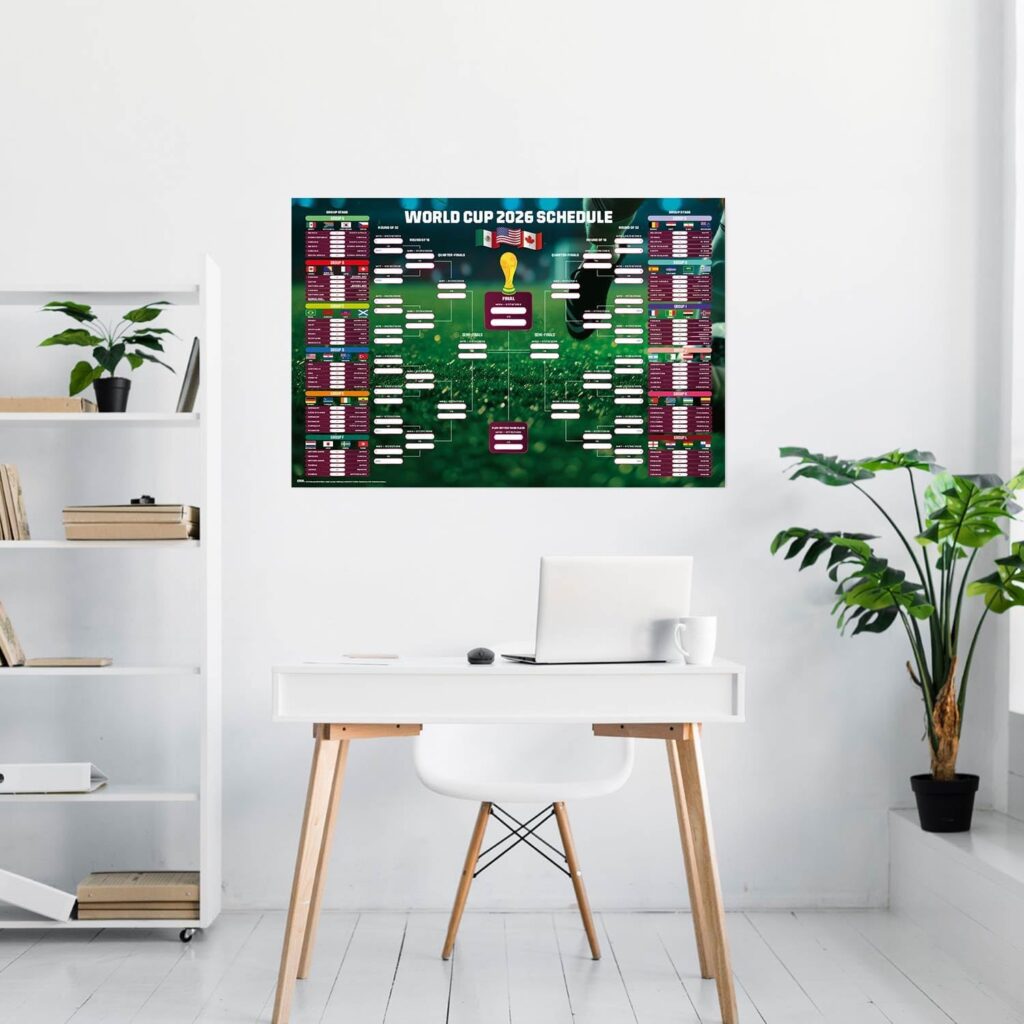 2026 FIFA WORLD CUP – MATCH BRACKET POSTER (24 X 36″)