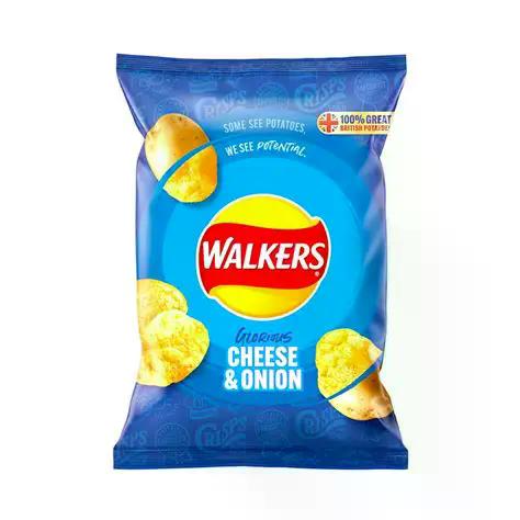 Walkers Cheese & Onion Crisps 32.5g