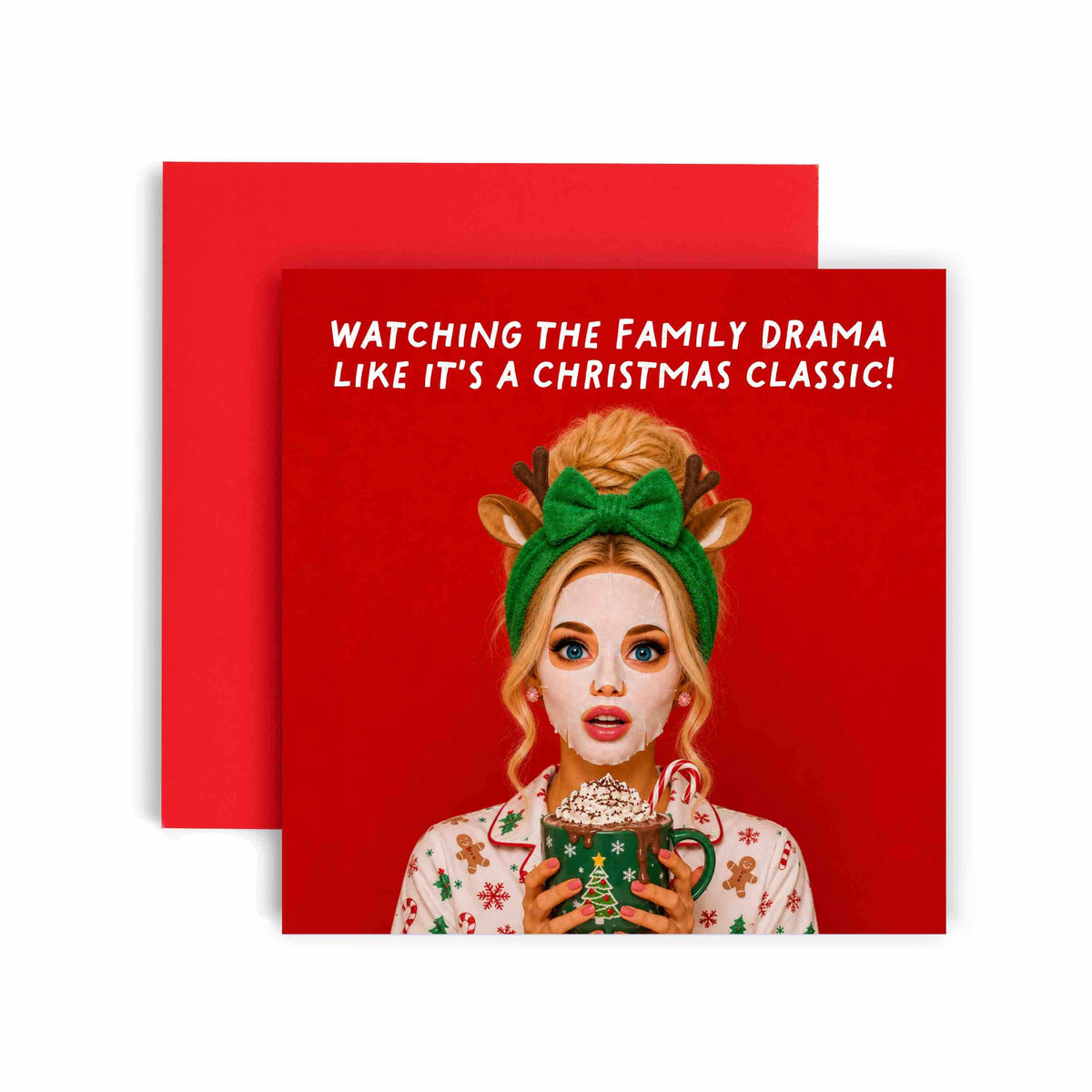 Family Drama Classic Film Doll Funny Christmas Card