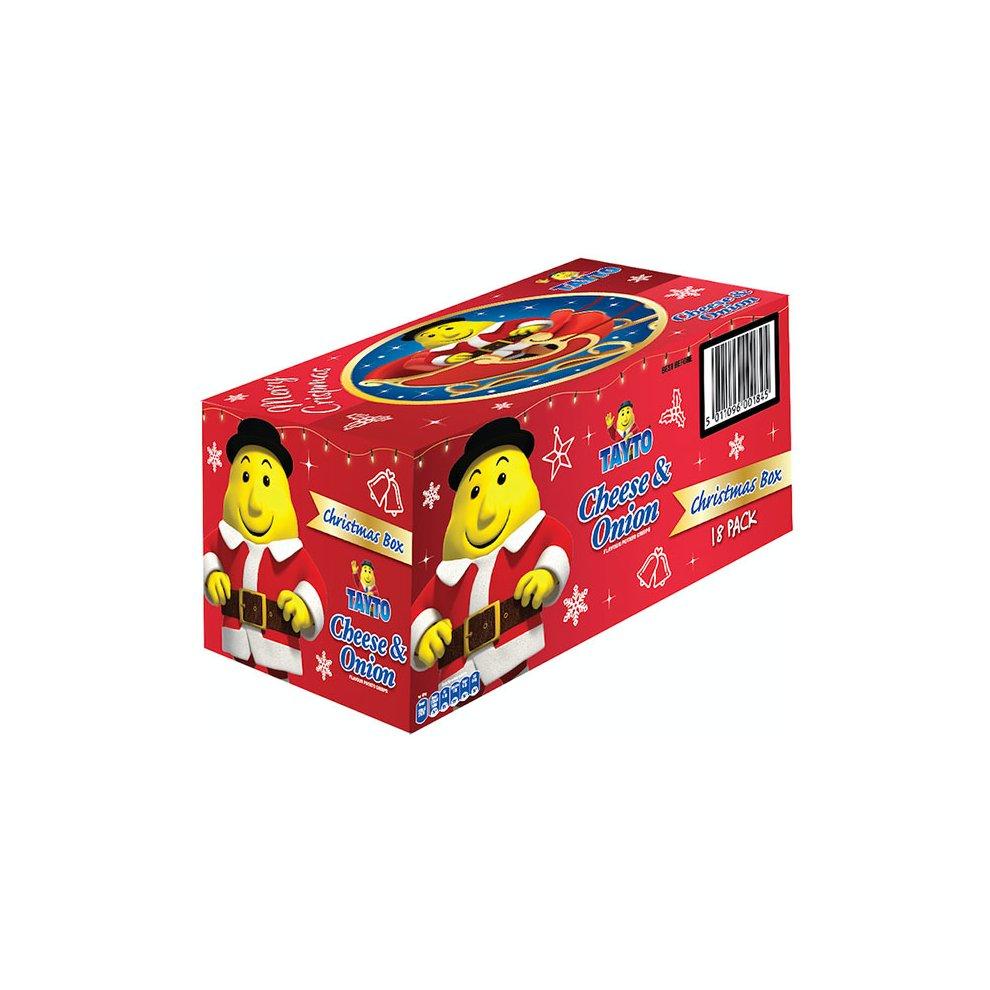 Tayto Cheese & Onion Crispmas Party Box 18 Pack (18x25g)