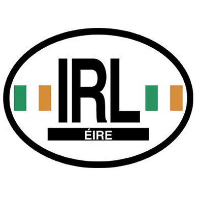 Ireland Oval Reflective Decal