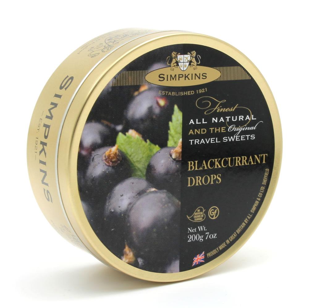 Simpkins Tavel Sweets Blackcurrant Drops 200g