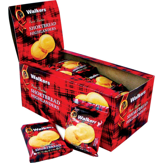 Walkers Highlander Shortbread Round Cookies Twin Pack39g